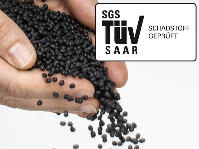 Tested for harmful substances SGS-TÜV Saar.