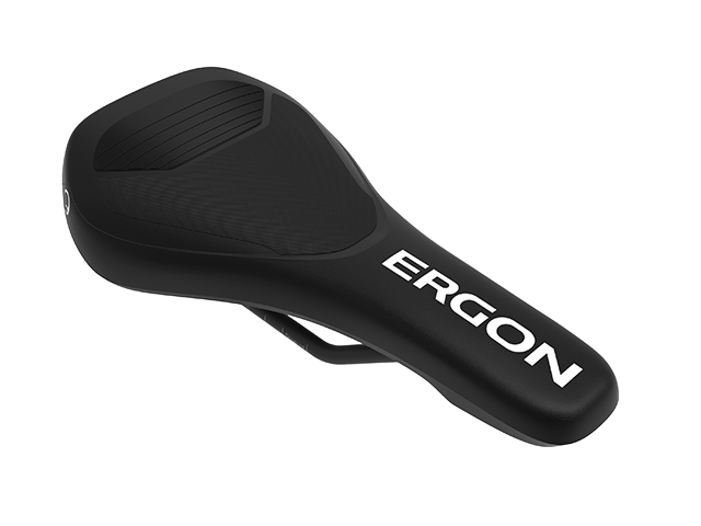 The Ergon SM Downhill Comp with logo Dazzle look from the earlier development phase