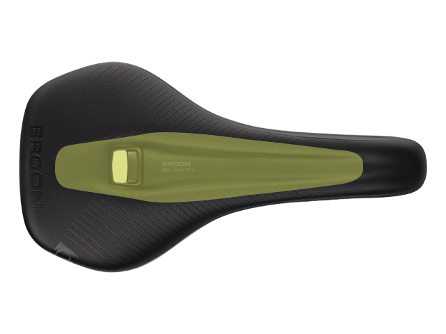 Ergon SR Men saddle with extra deep relief channel.