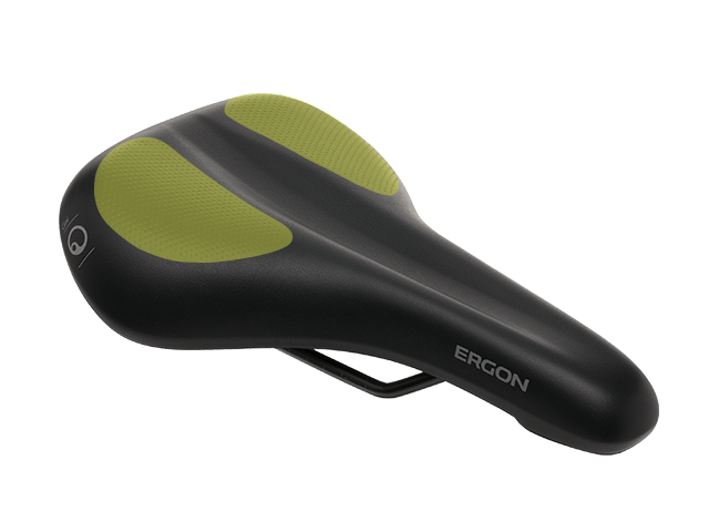 Ergon saddle ST Gel Men with even seat surface.