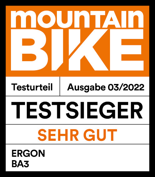 mountainBIKE Testurteil Ausgabe 03/22: Testsieger, Sehr Gut, Ergon BA3